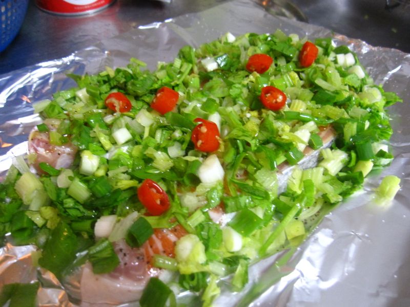 雙蔬蒸烤鮭魚