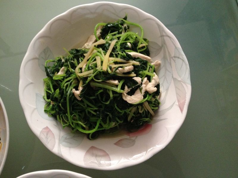 麻油薑絲莧菜