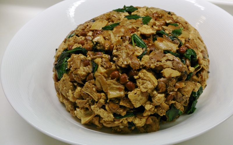 破布子炒豆包豆腐