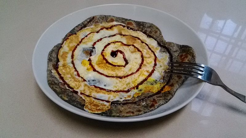 黑芝麻蔥油餅