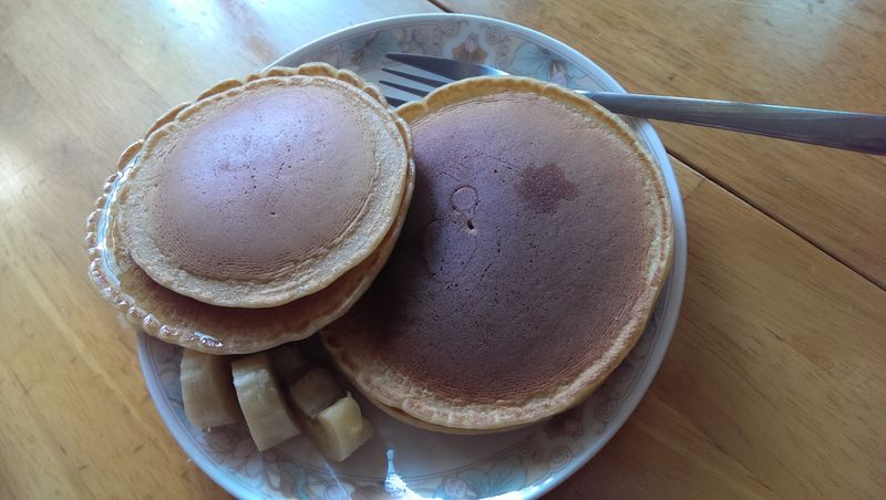 豆漿蜂蜜美式鬆餅