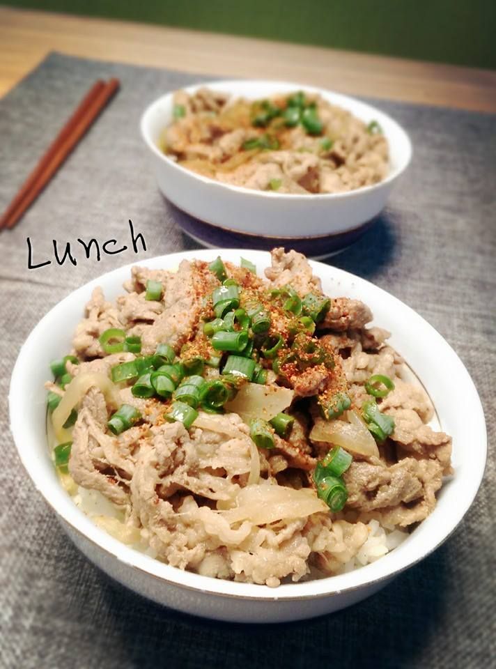 超簡易牛丼飯