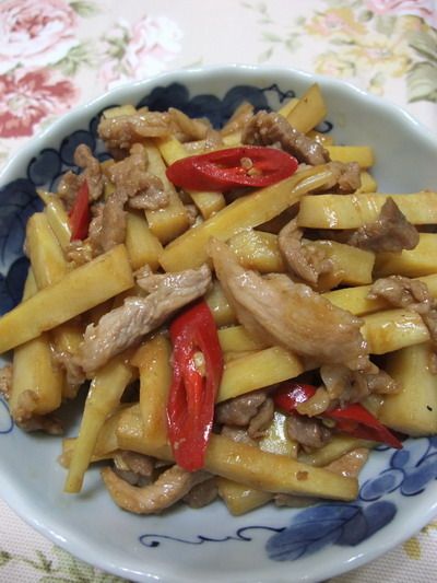 傳說中的竹筍炒肉絲