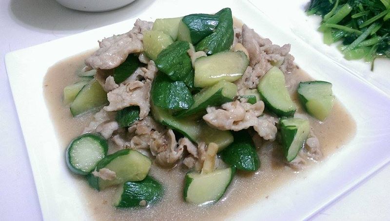 [兔兔妞愛嘗鮮] 清炒黃瓜肉片
