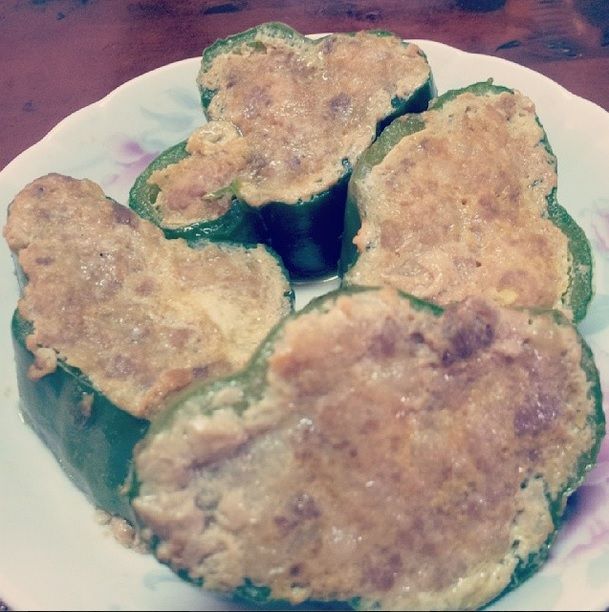 簡易青椒鑲肉