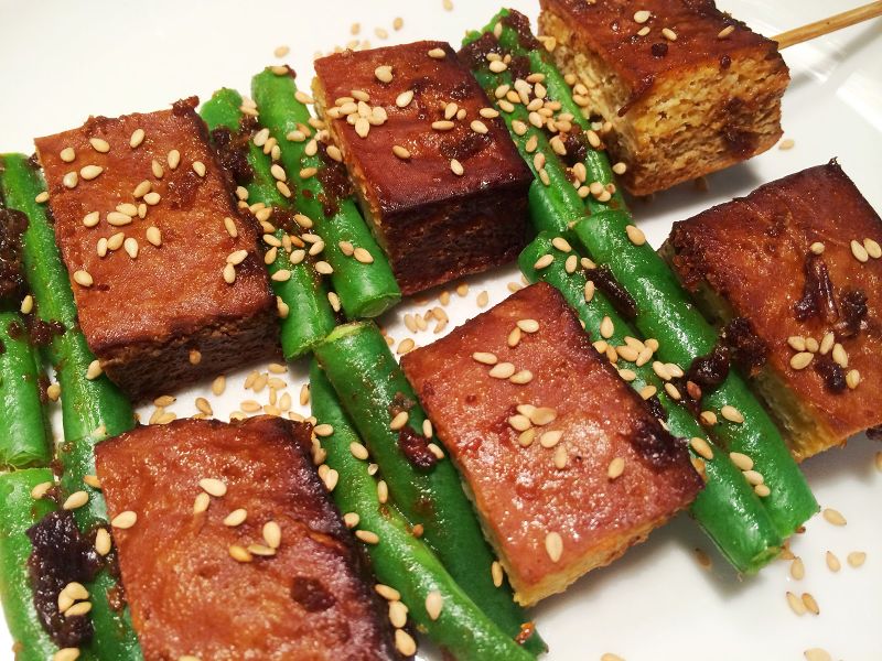 沙茶豆干串燒