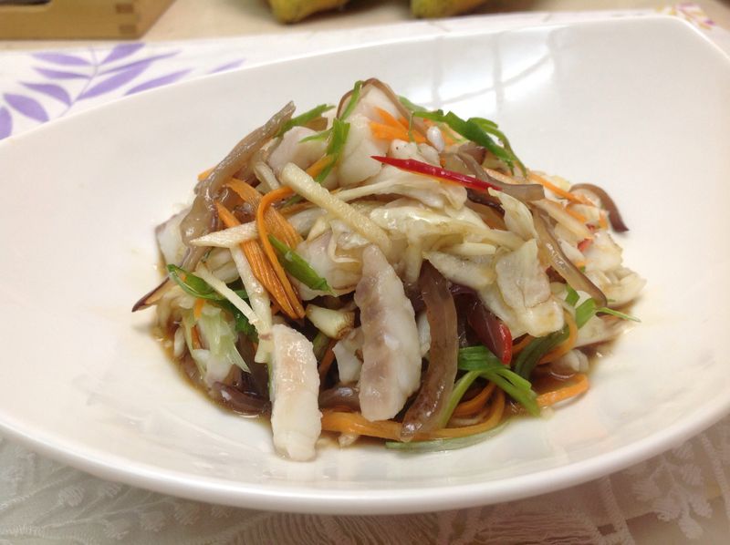 大白烏醋涼拌鯛魚（家樂福廚神大賽）