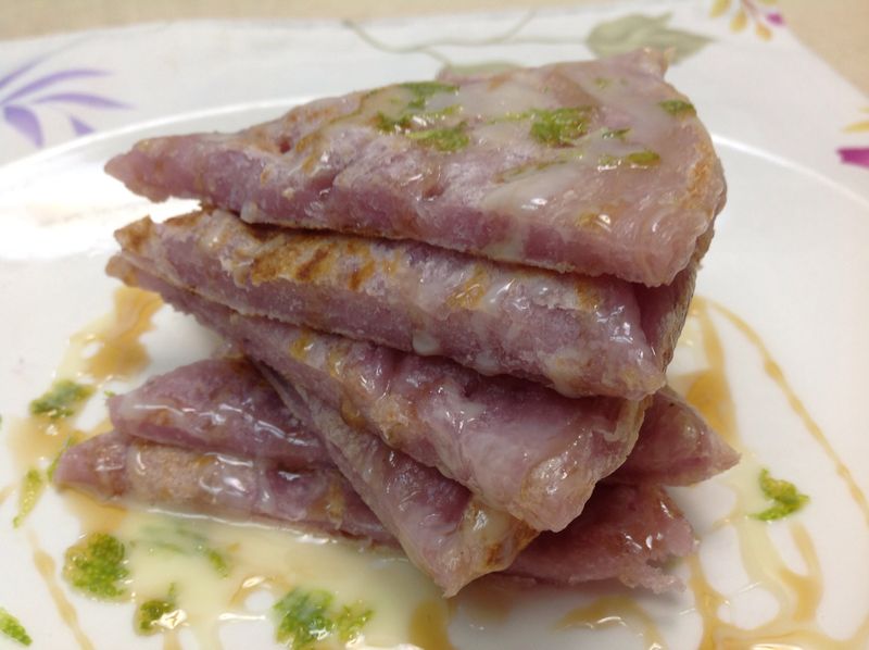紫色山藥煉乳煎餅（家樂福廚神大賽）