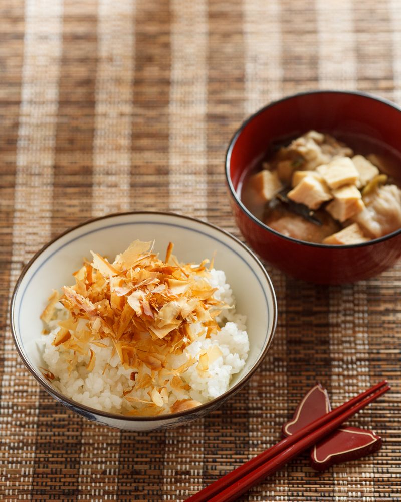 猫まんま(貓飯) + 丸子味噌湯