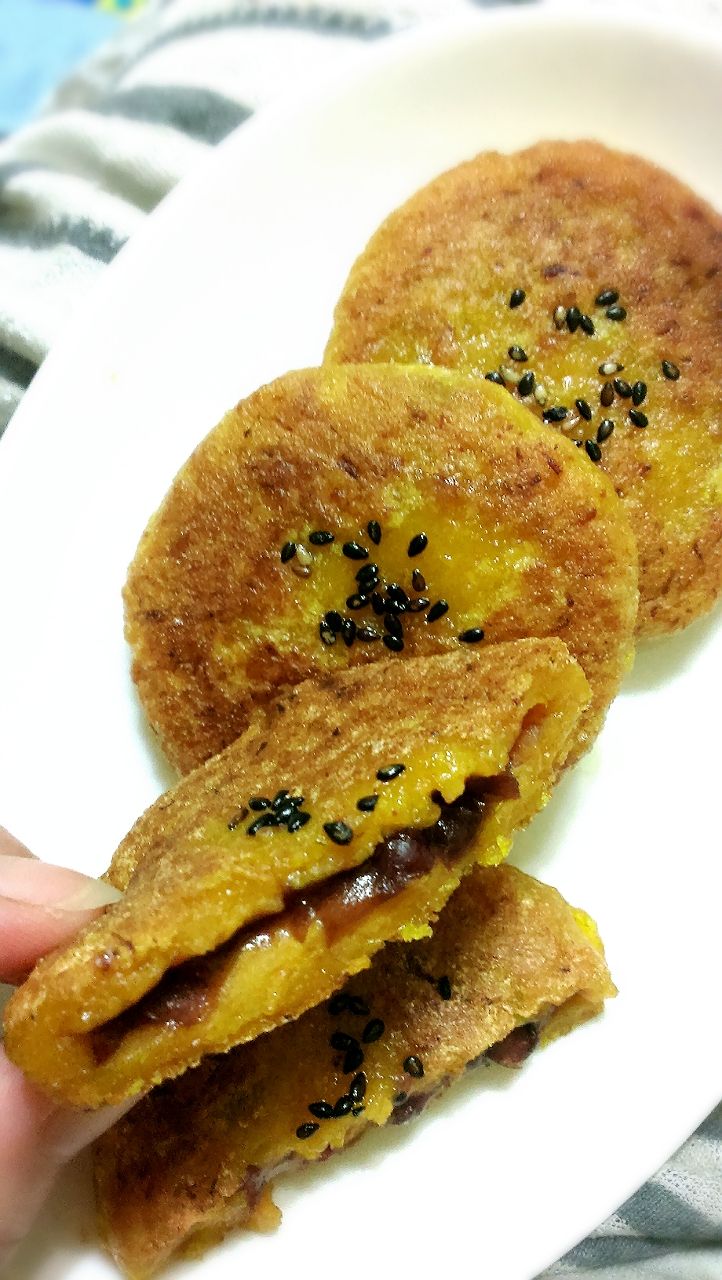 南瓜紅豆Q餅