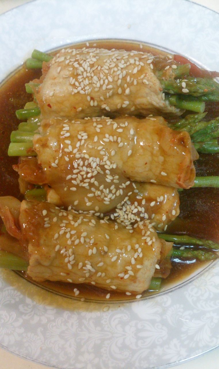 泡菜蘆筍肉捲