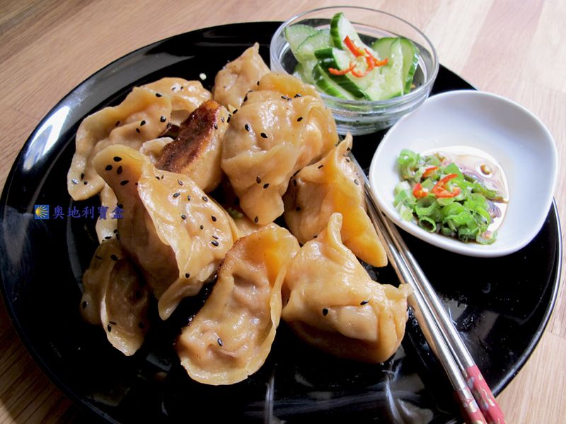 牛肉櫛瓜煎餃-自製南瓜餃子皮