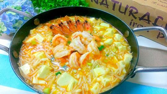 鮮蝦豆腐煲【家樂福廚神大賽】