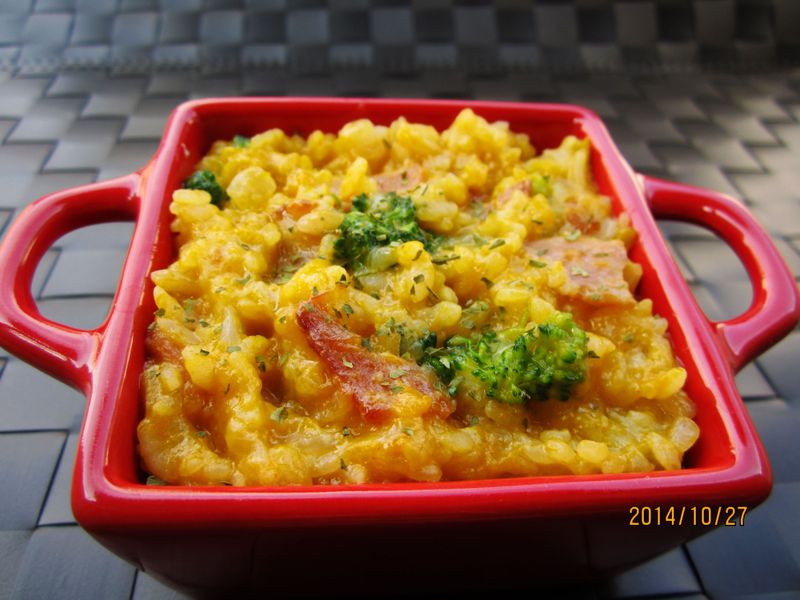 南瓜培根燉飯