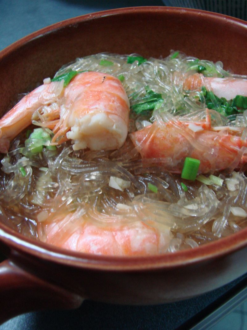 ~鮮蝦粉絲煲~