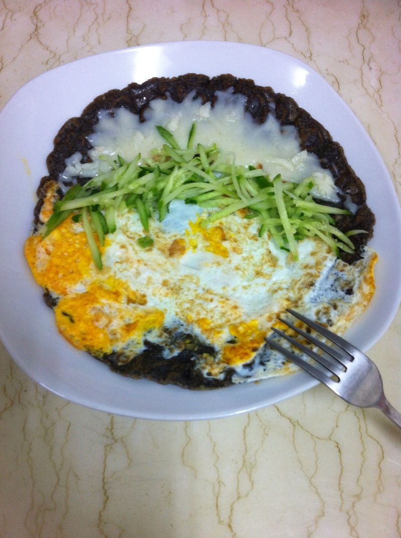 黑芝麻起司蛋餅