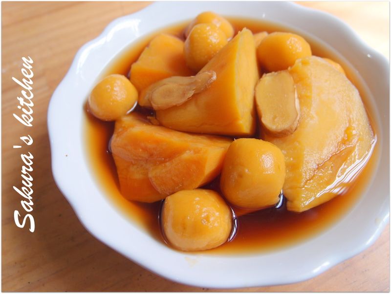 ♥我的手作料理♥ 薯圓地瓜薑汁湯