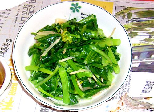 [ 5分鐘快炒] 油麻菜+花