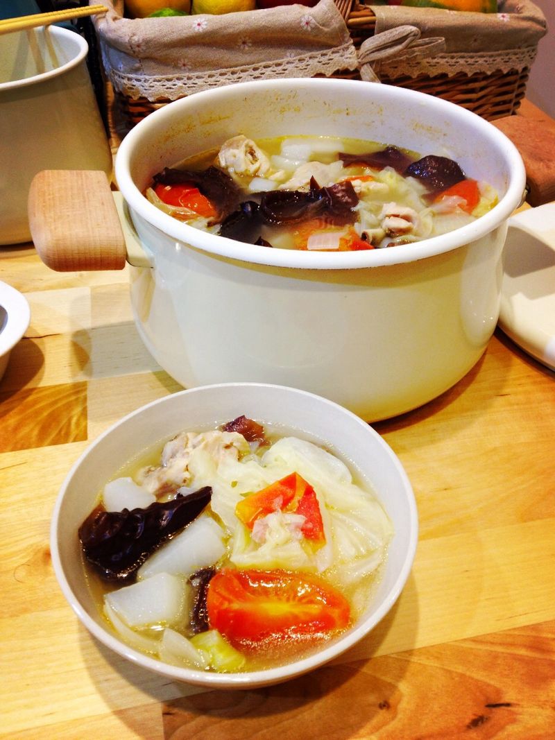 甜美蔬菜雞湯