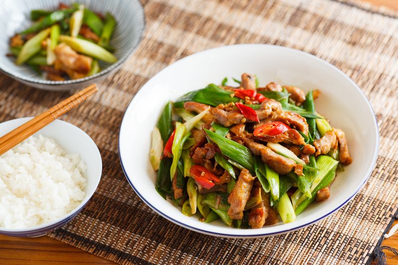 蔥爆肉絲