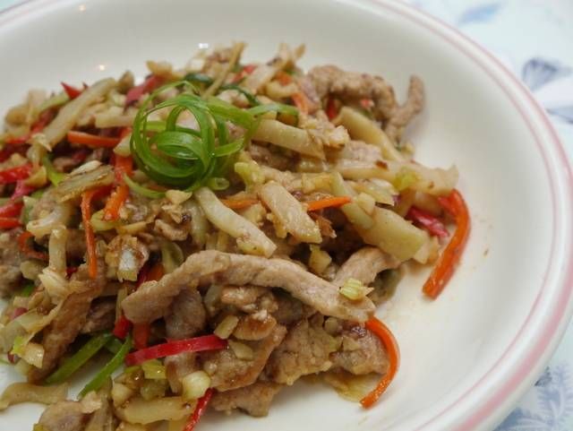 榨菜肉絲