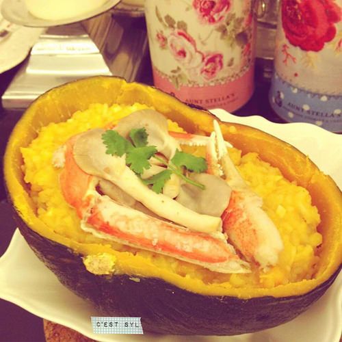 南瓜培根燉飯