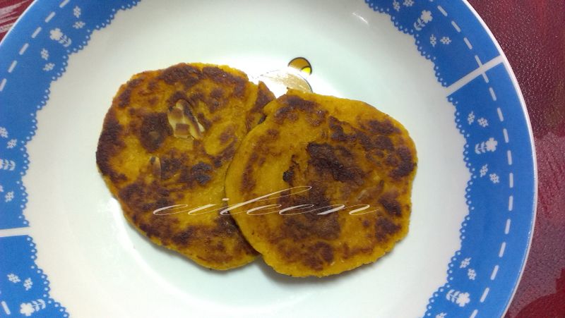 地瓜杏仁煎餅