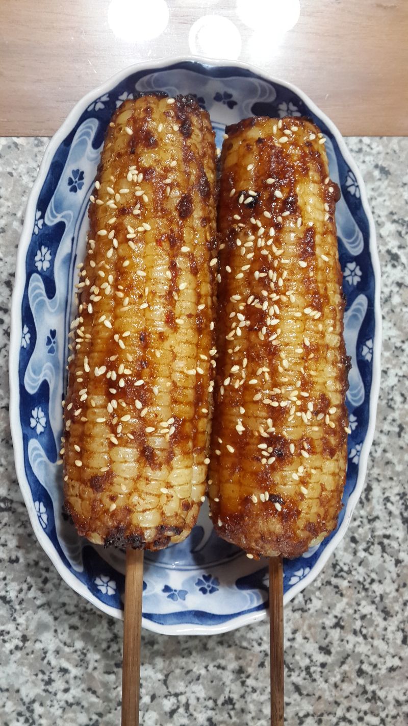 烤玉米