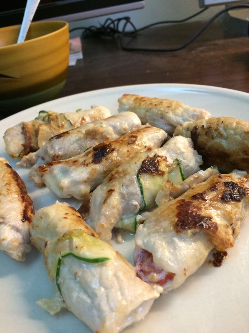 番茄起士黃瓜豬肉捲