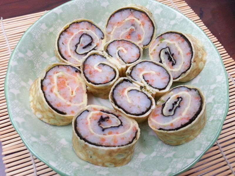 蝦仁蛋捲
