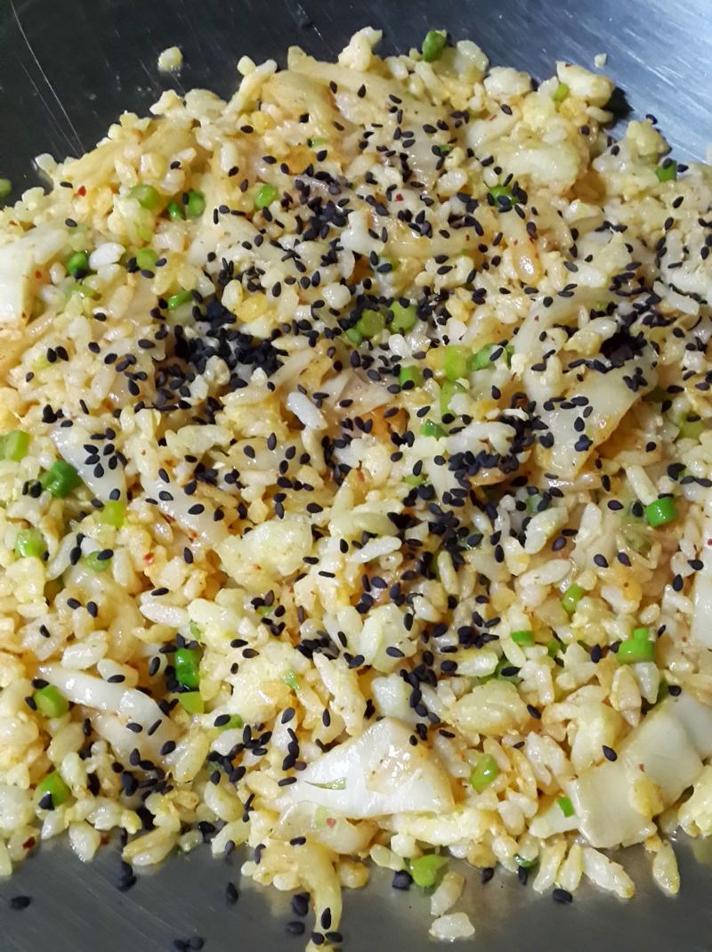 泡菜蘆筍炒飯
