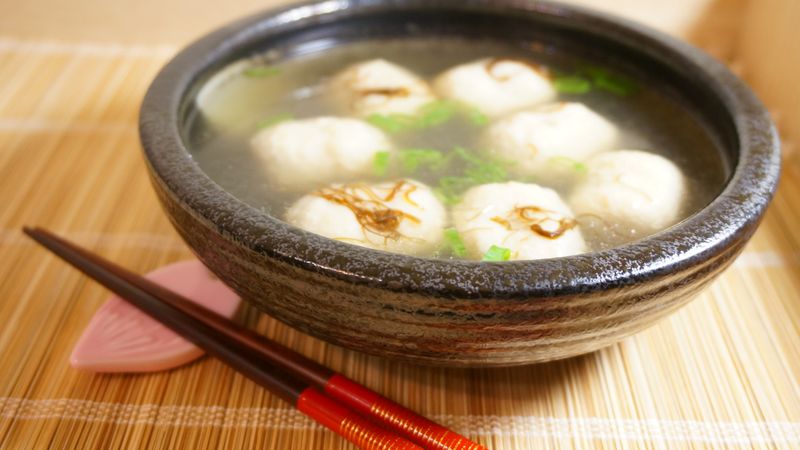陳皮山楂魚丸湯。幫助消化、導痰鎮咳