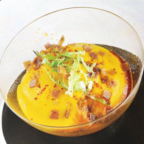 香料南瓜泥與油封鴨肉