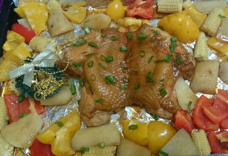 繽紛食蔬烤雞[聖誕派對]