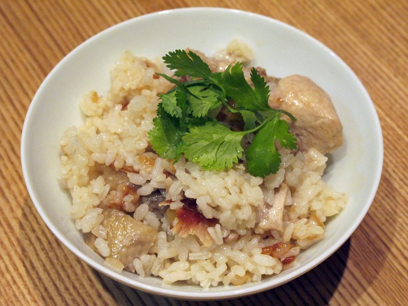 雞胸肉煮麻油雞飯