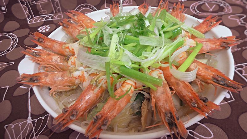 明蝦粉絲煲