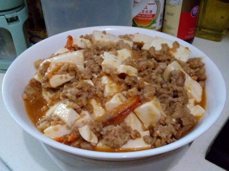 豆腐 蝦乾 辣肉鬆