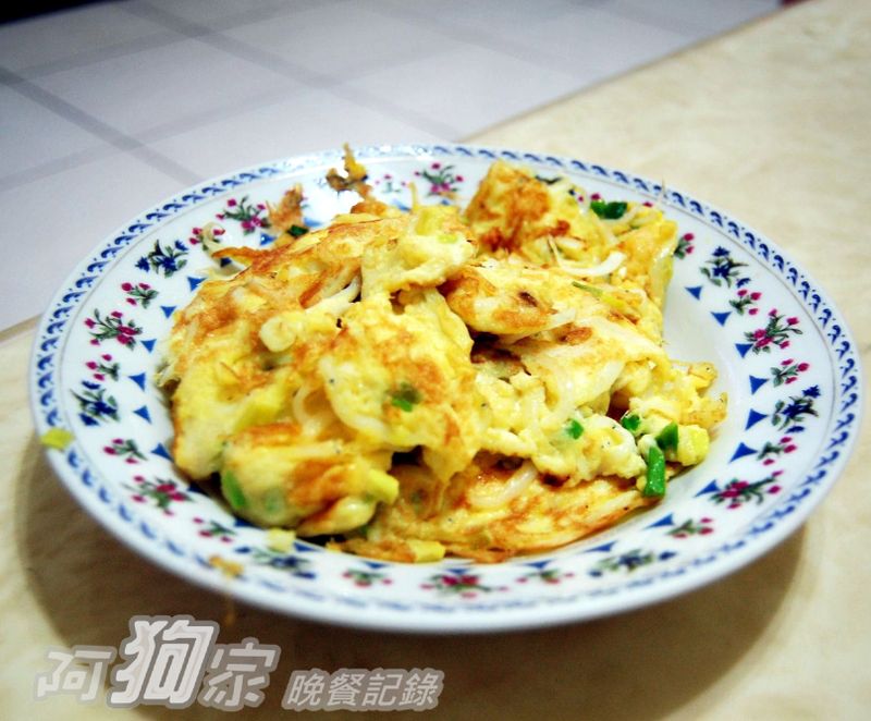 吻仔魚煎蛋