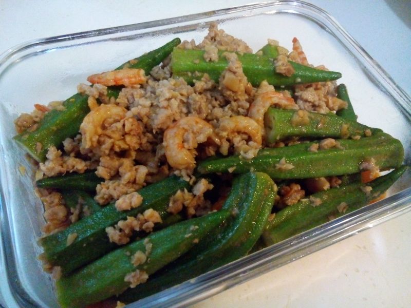 蝦乾秋葵辣肉醬