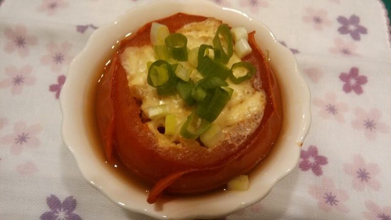 蕃茄起司蒸絞肉