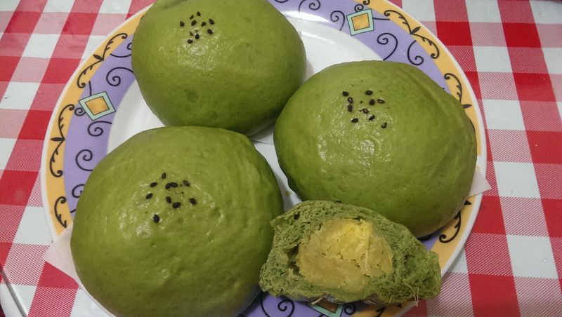 抹茶地瓜饅頭