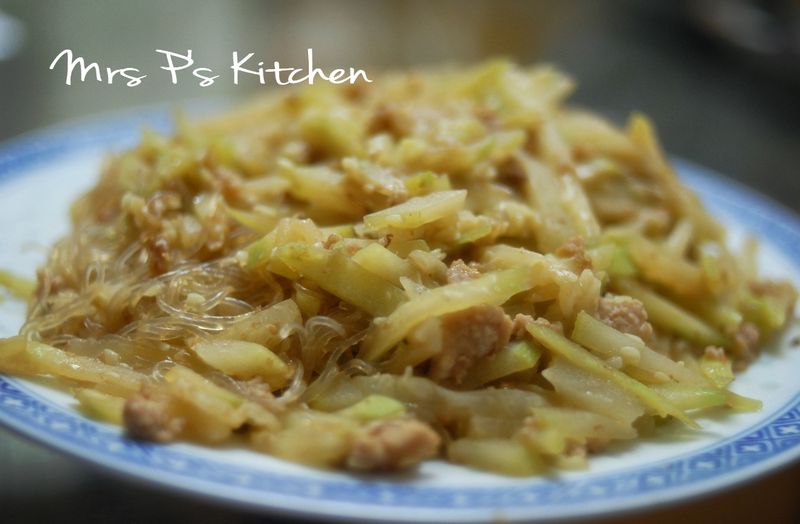 XO醬炒節瓜冬粉 [簡易家常菜]