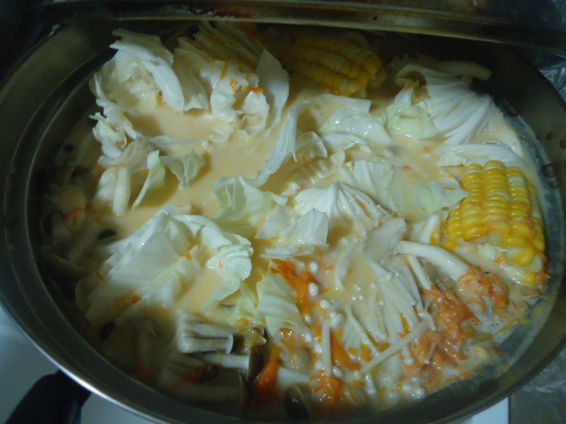 南瓜牛奶菇菇鍋