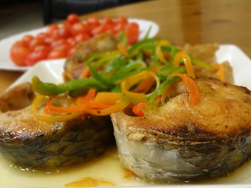 麻油香烏魚塊
