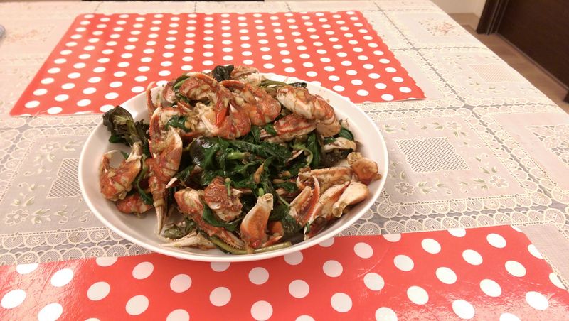 沙茶蒜頭蟹腳