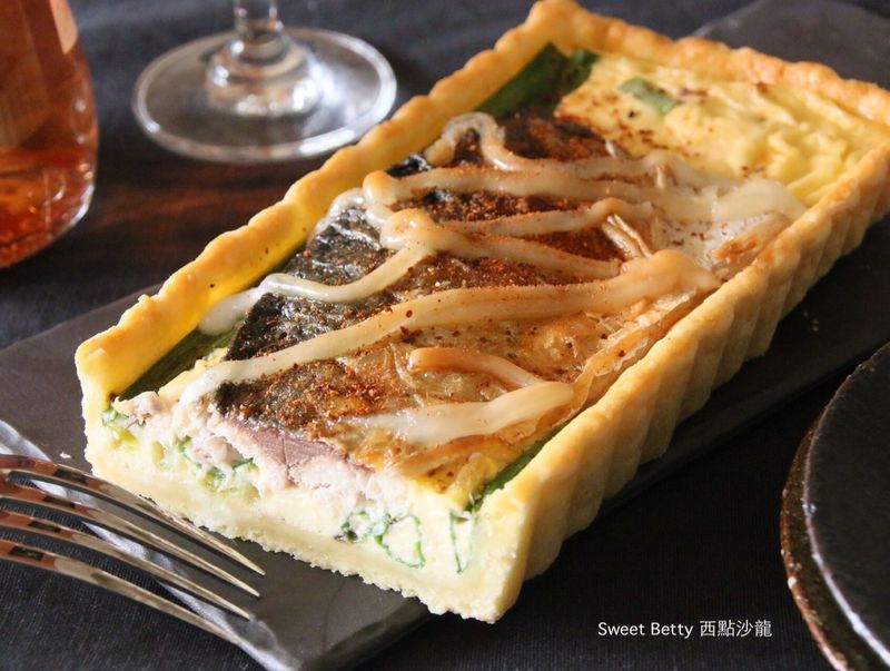 三星蔥鯖魚鹹派