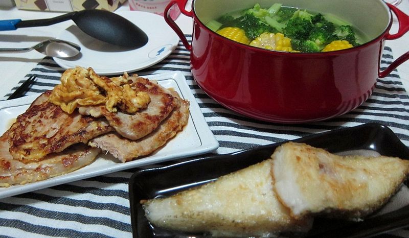 今天晚餐吃什麼：乾煎醬香肉片