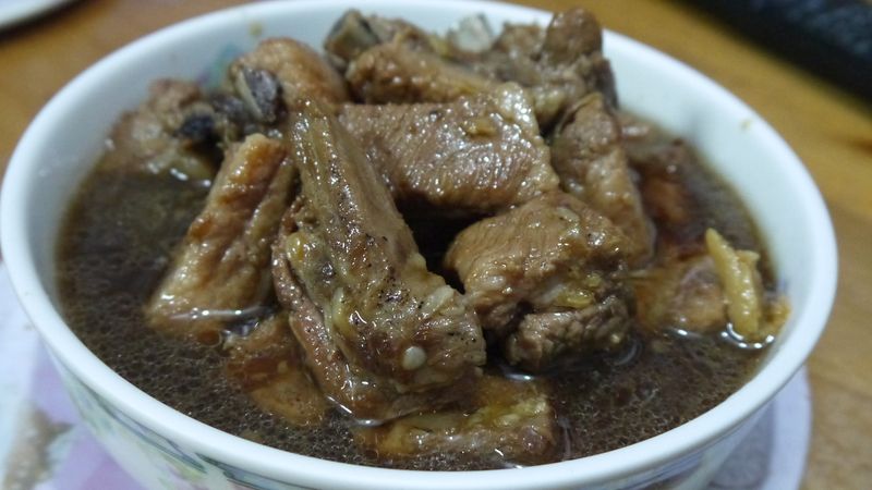 蔥燒子排