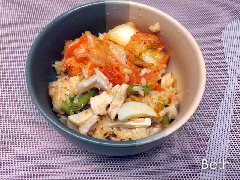 整個蕃茄飯 - 泡菜豬肉口味