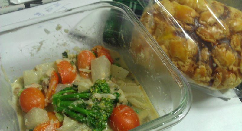 [簡易早餐料理]香草沙拉優格佐麵包